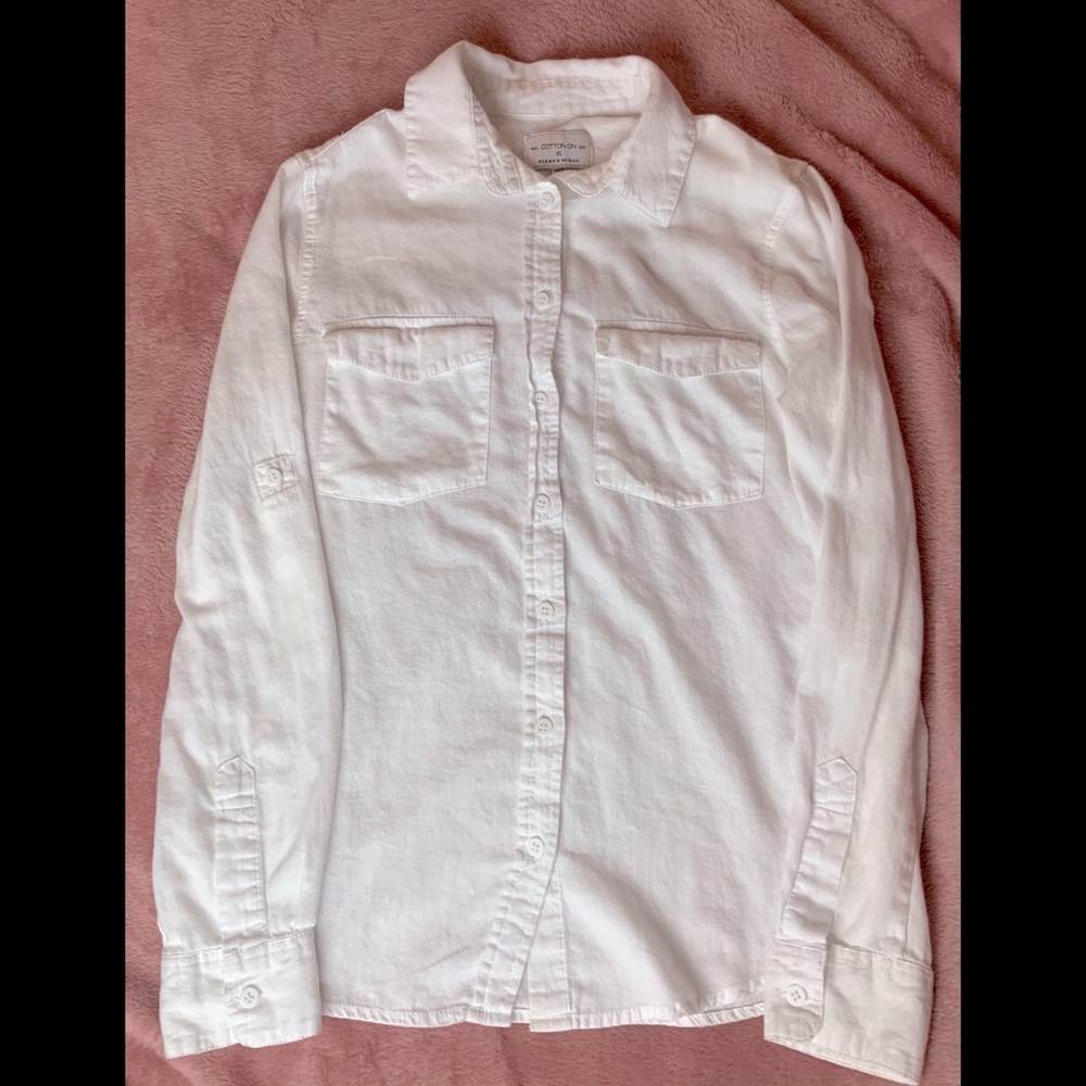 White button down shirt